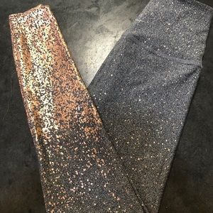 Beyond Yoga Rose Gold leggings XS